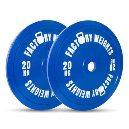 Factory Weights Calibrated Plates (Pair) 2 X 20kg 