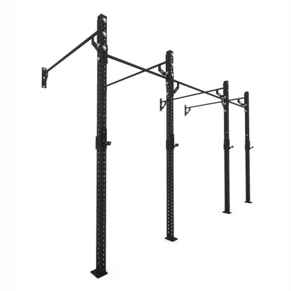 Pro Wall-Mounted Gym Rig 2 Bay Black 