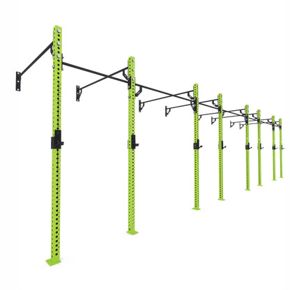 Pro Wall-Mounted Gym Rig 4 Bay Green 