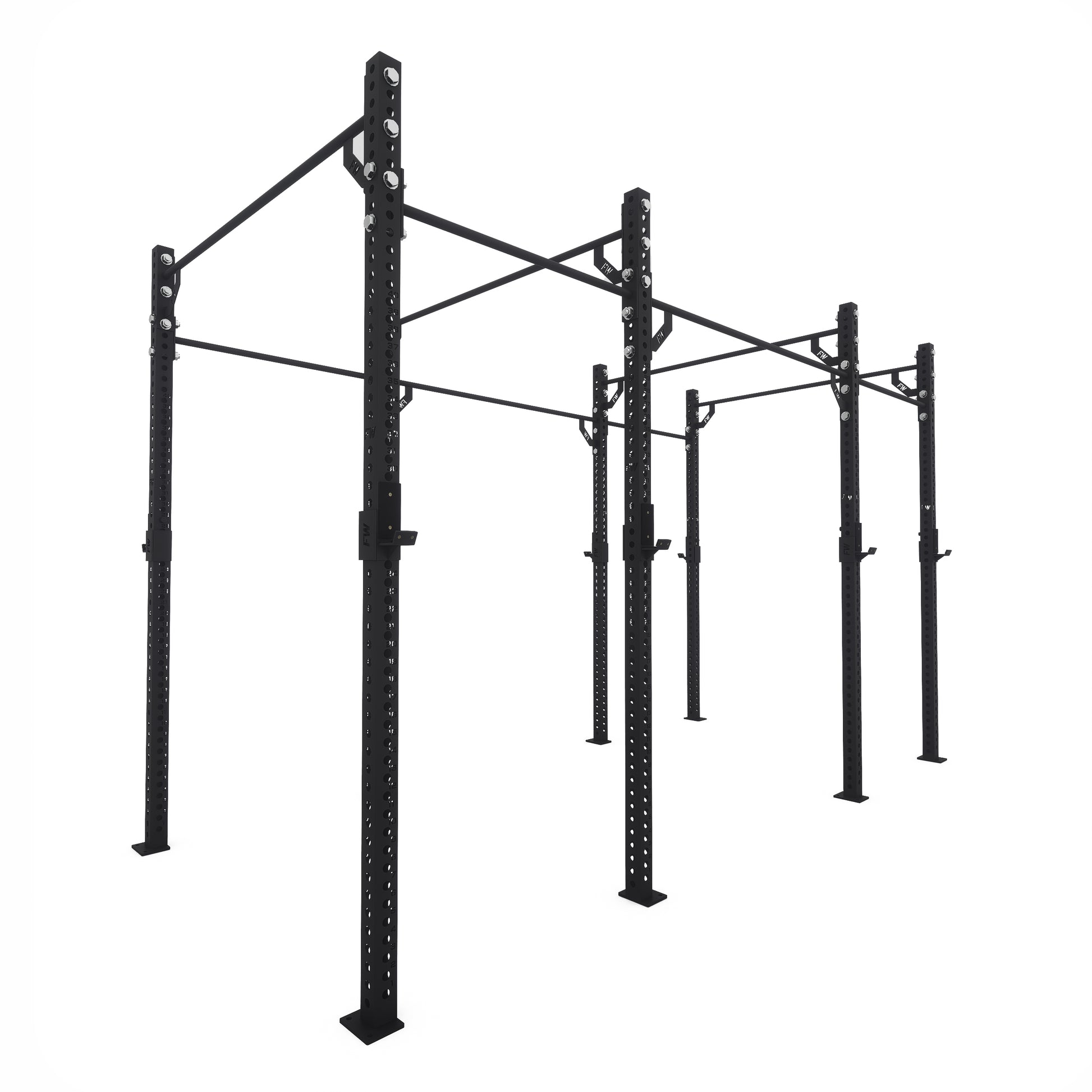 Pro Free Standing Gym Rig 4 Bay Black 