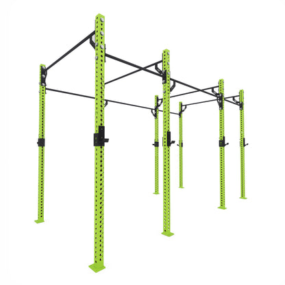 Pro Free Standing Gym Rig 4 Bay Green 