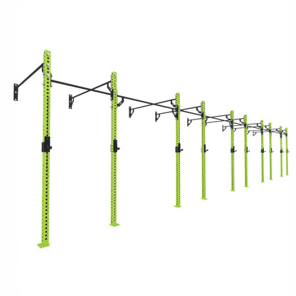 Pro Wall-Mounted Gym Rig 5 Bay Green 