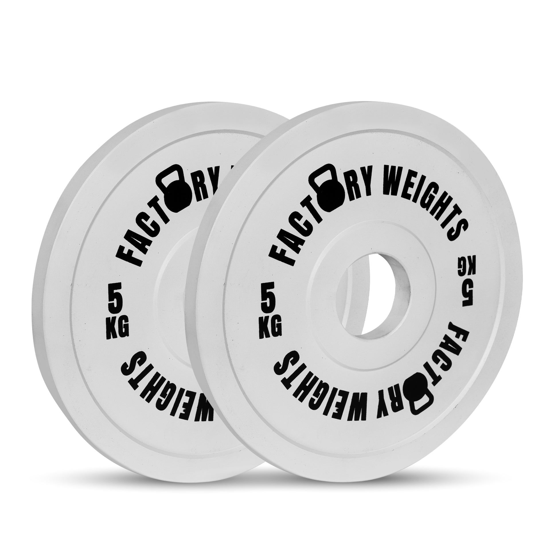 Factory Weights Calibrated Plates (Pair) 2 X 5kg 
