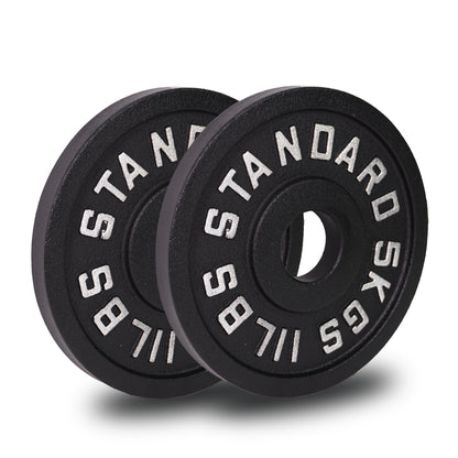 Cast Iron Weight Plates (Pair) 2 X 5KG 