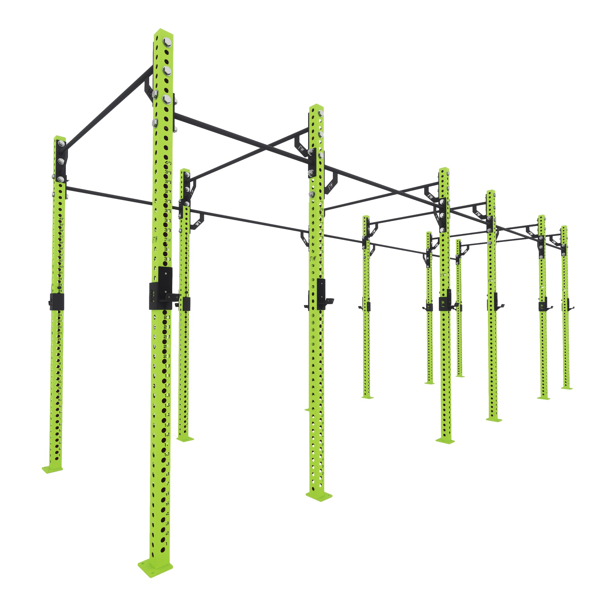 Pro Free Standing Gym Rig 6 Bay Green 