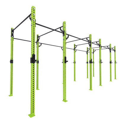 Pro Free Standing Gym Rig 6 Bay Green 