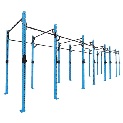 Pro Free Standing Gym Rig 8 Bay Blue 
