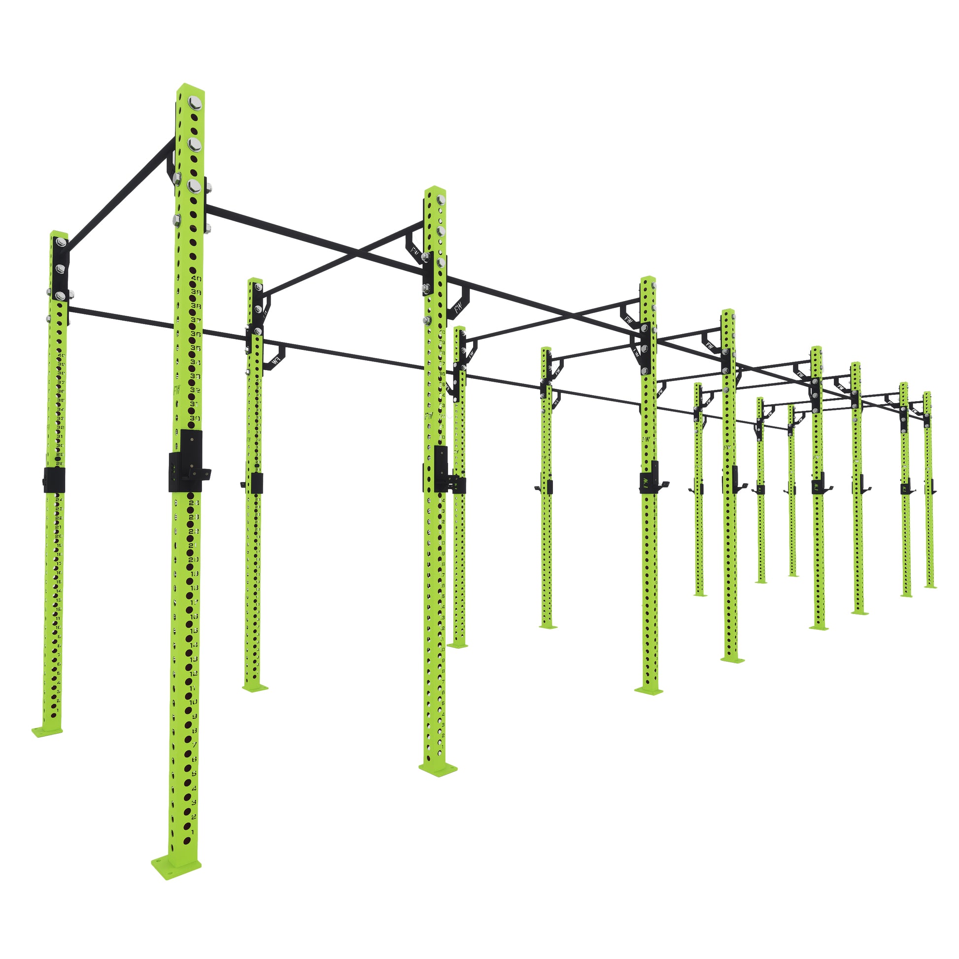Pro Free Standing Gym Rig 8 Bay Green 