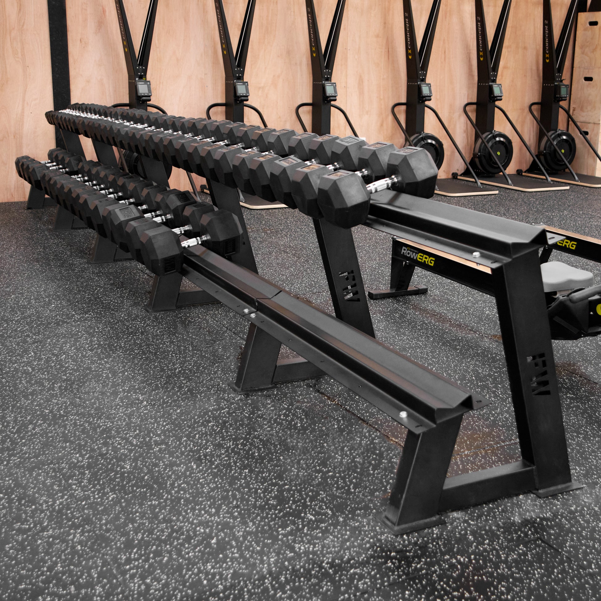 2-Tier Commercial Dumbbell Rack 