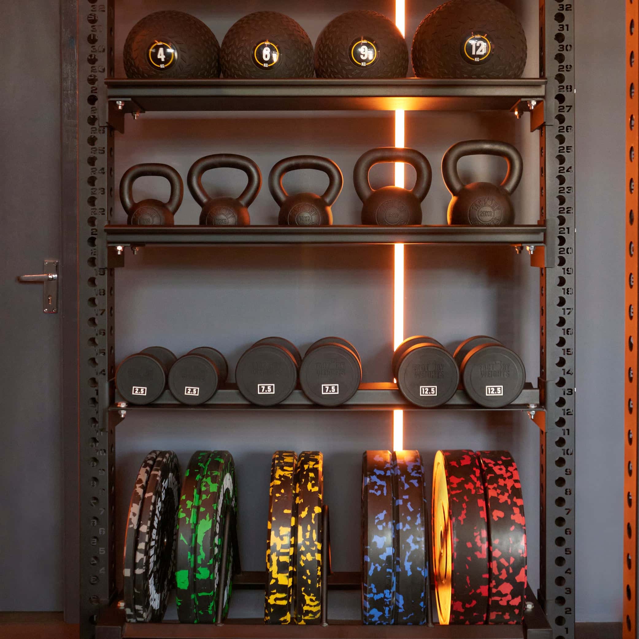 Weight Rack Shelf Rack-Compatible Dumbbell Storage Shelf | Factory Weights