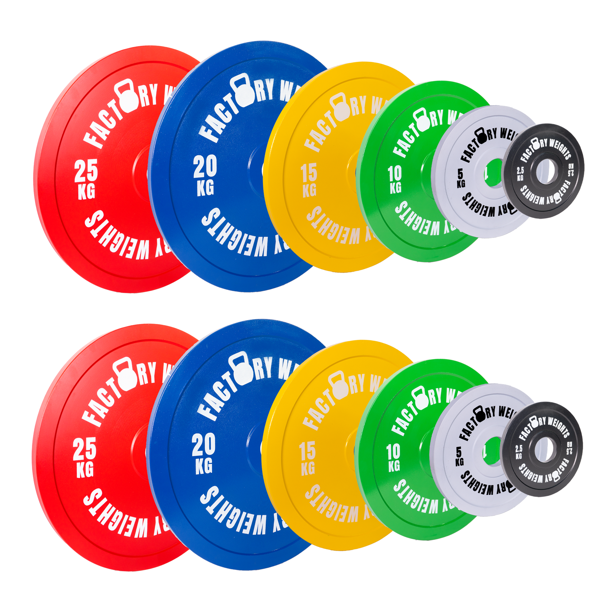 Factory Weights Calibrated Plates (Pair)