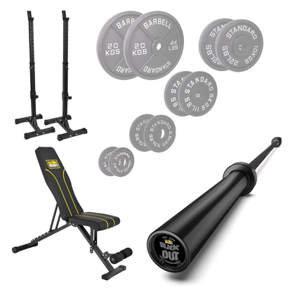 FW1 Squat Stands Cast Iron Bundle