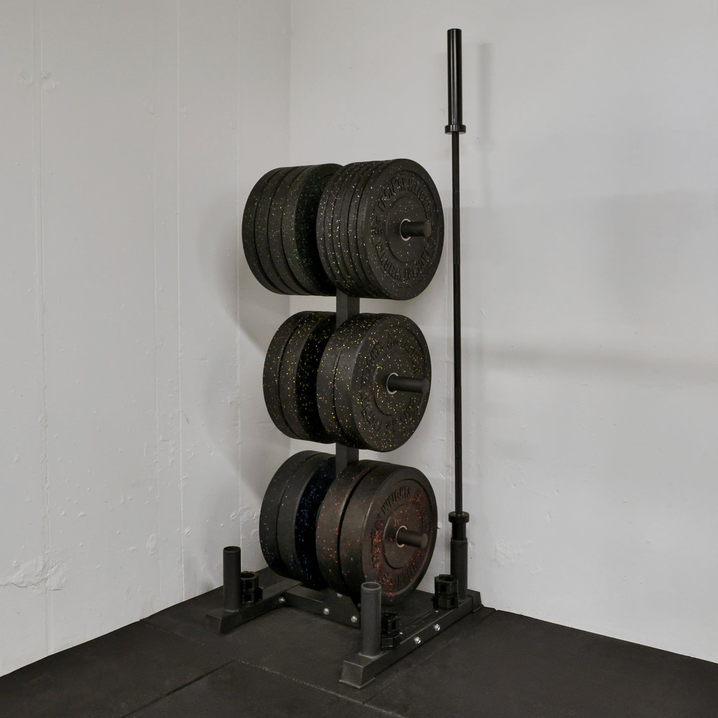 Olympic Weight Storage Tree with Barbell Storage