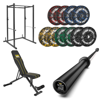 FW1 Power Rack Fleck Bumper Bundle