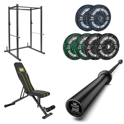 FW1 Power Rack Fleck Bumper Bundle