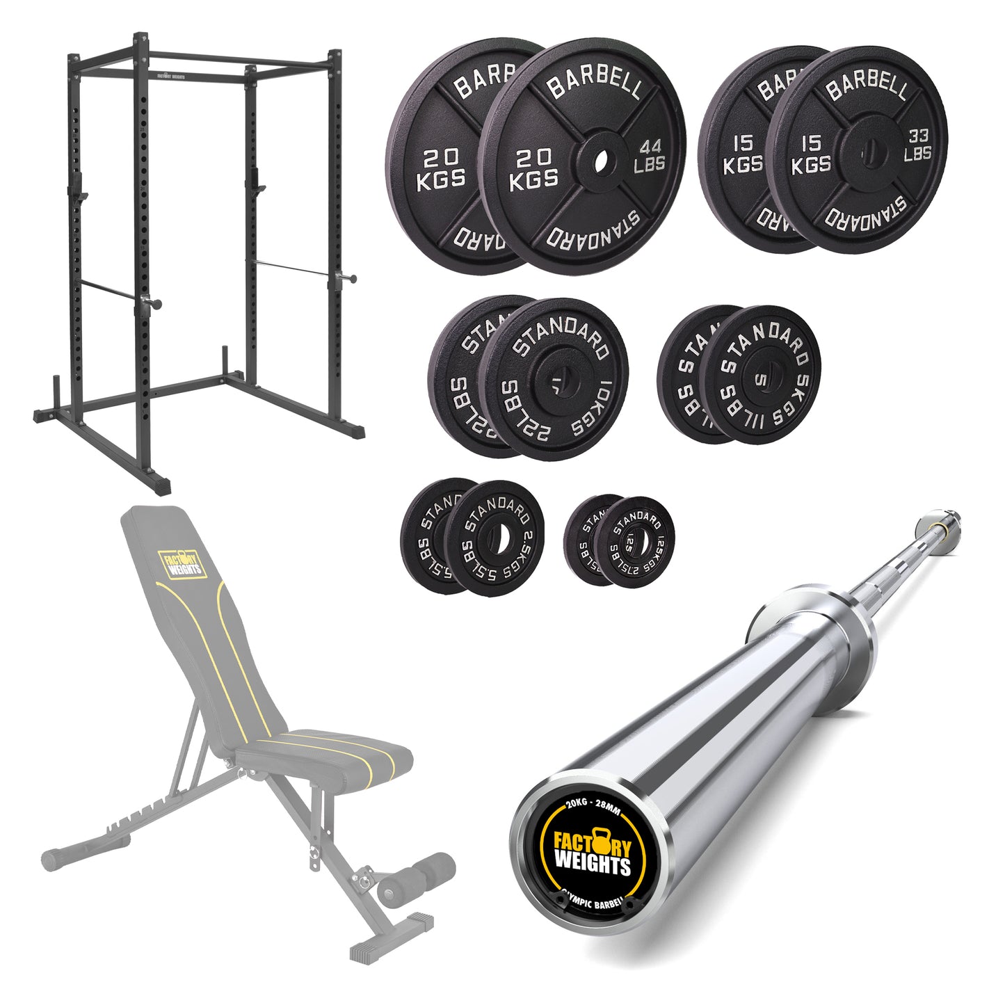 FW1 Power Rack Cast Iron Bundle