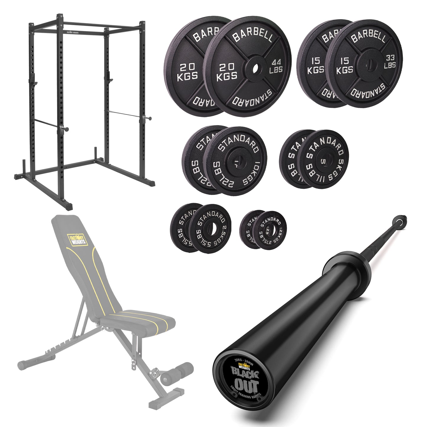 FW1 Power Rack Cast Iron Bundle