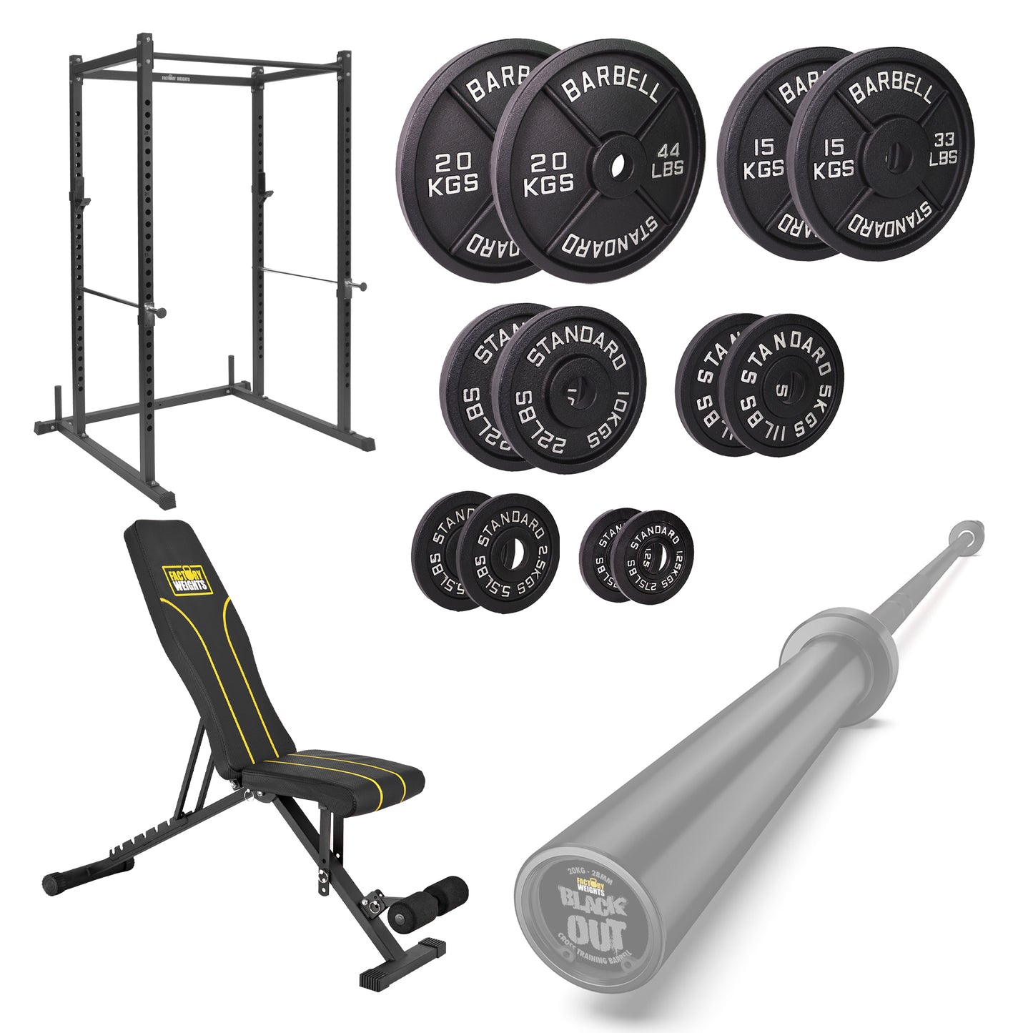 FW1 Power Rack Cast Iron Bundle