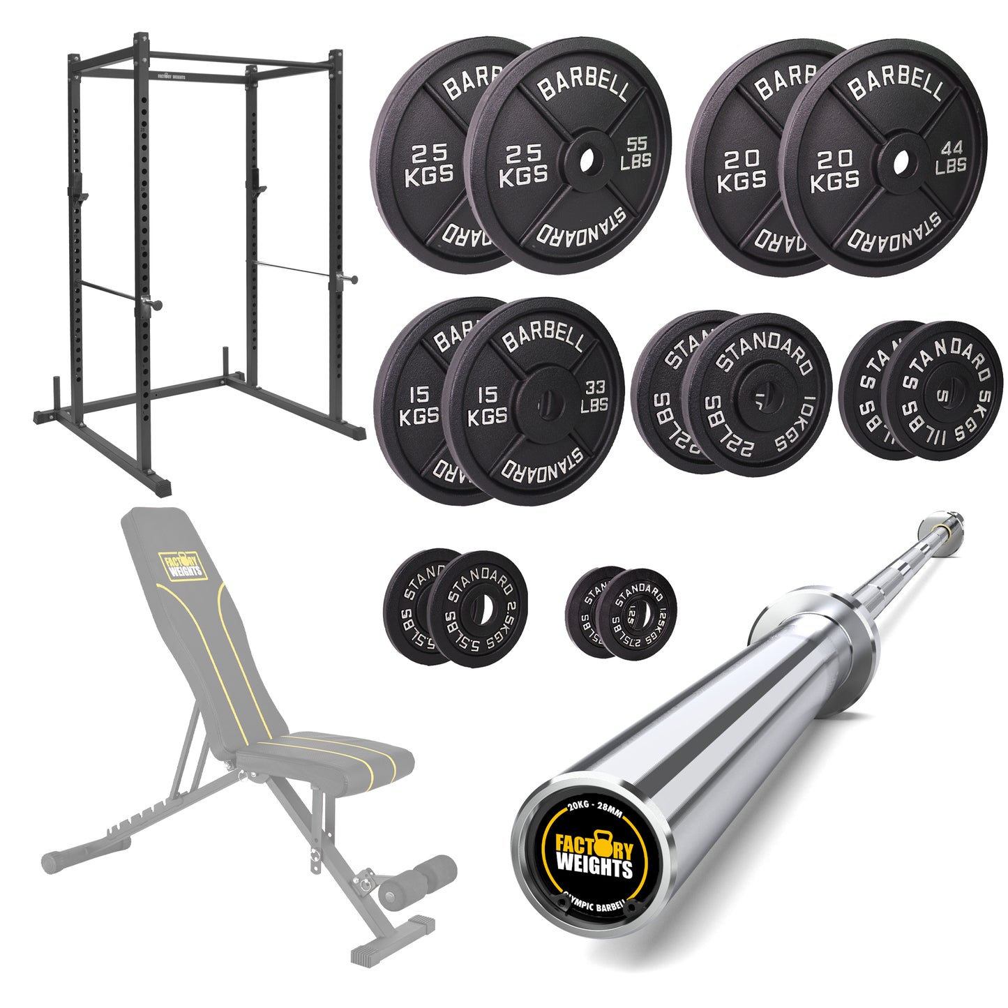 FW1 Power Rack Cast Iron Bundle