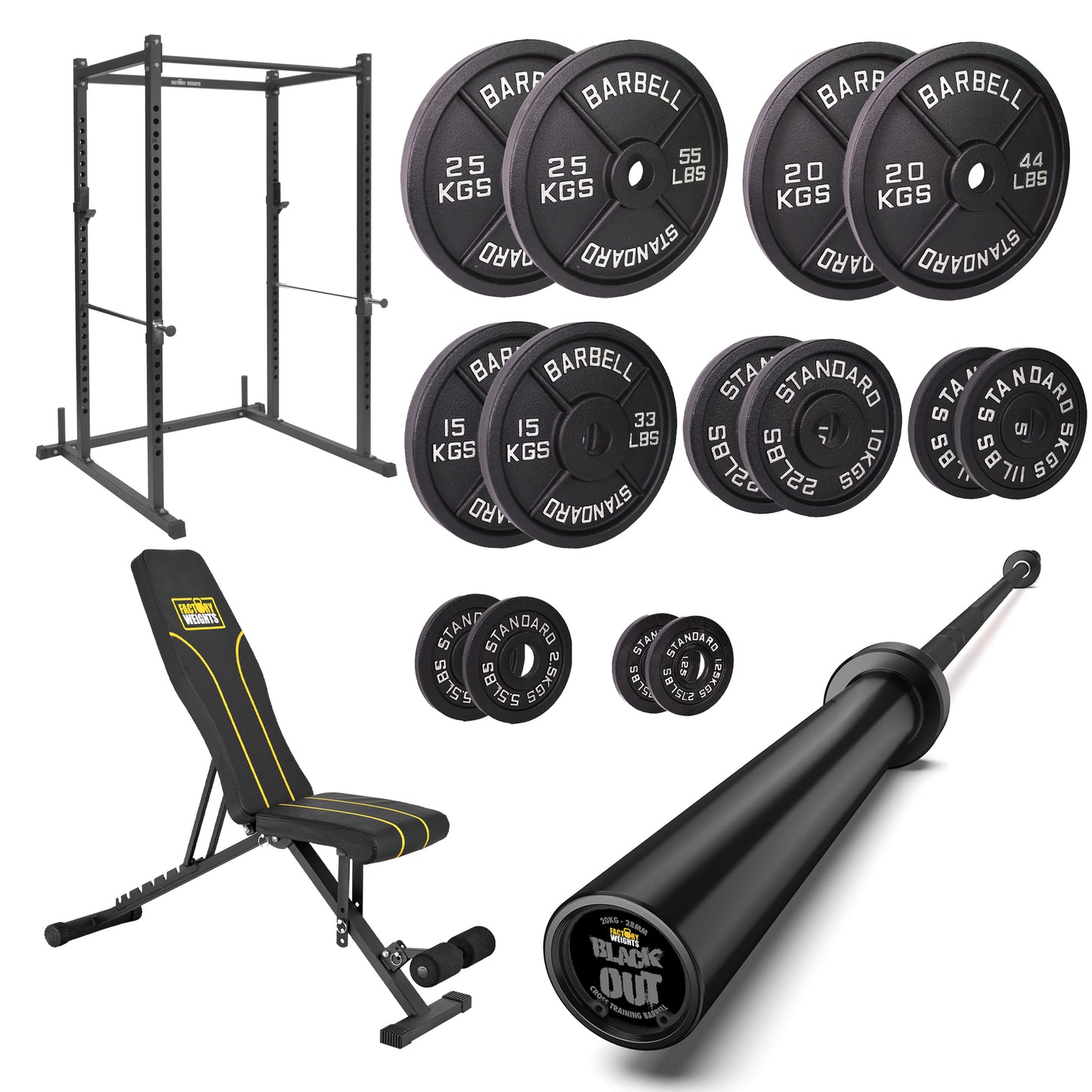 FW1 Power Rack Cast Iron Bundle