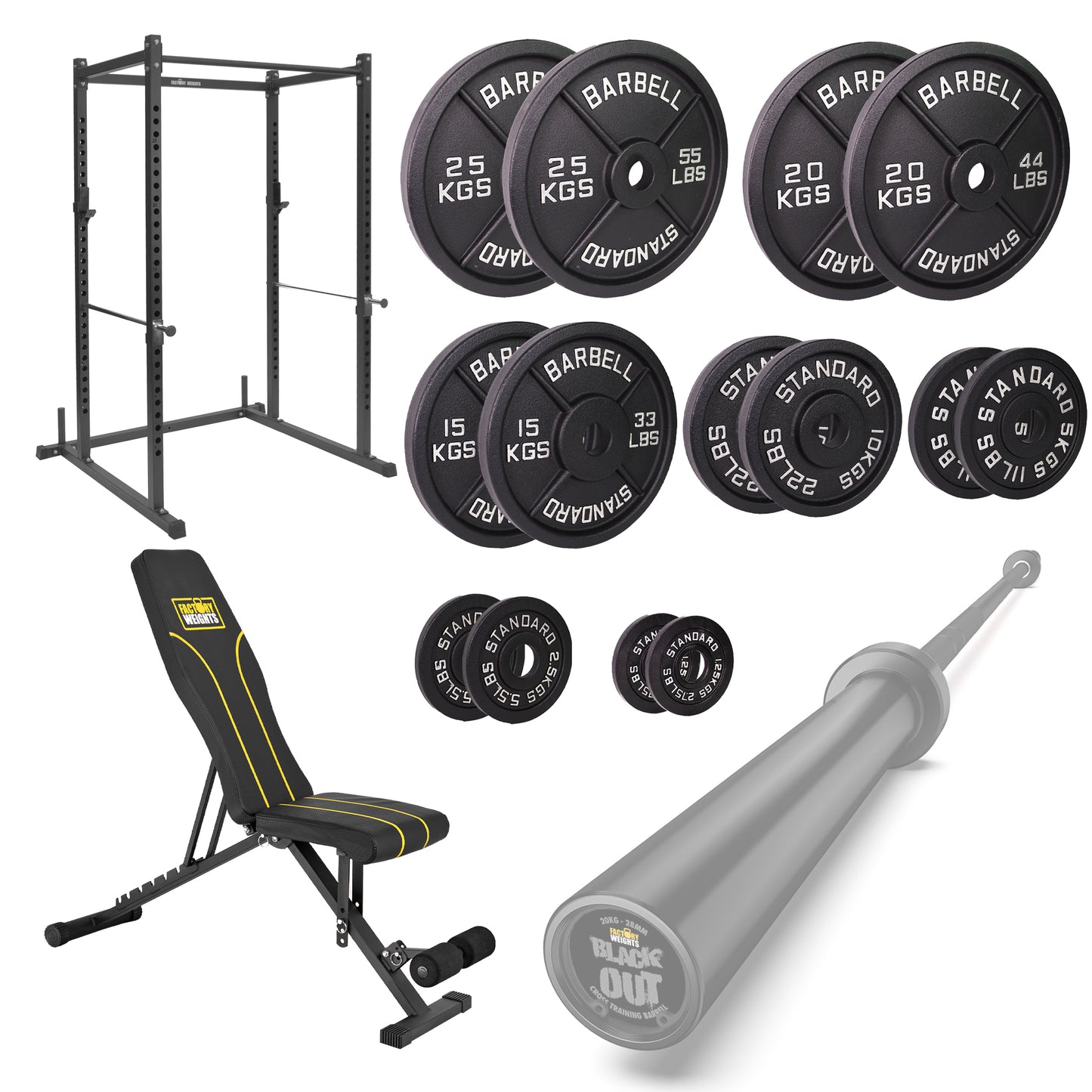 FW1 Power Rack Cast Iron Bundle