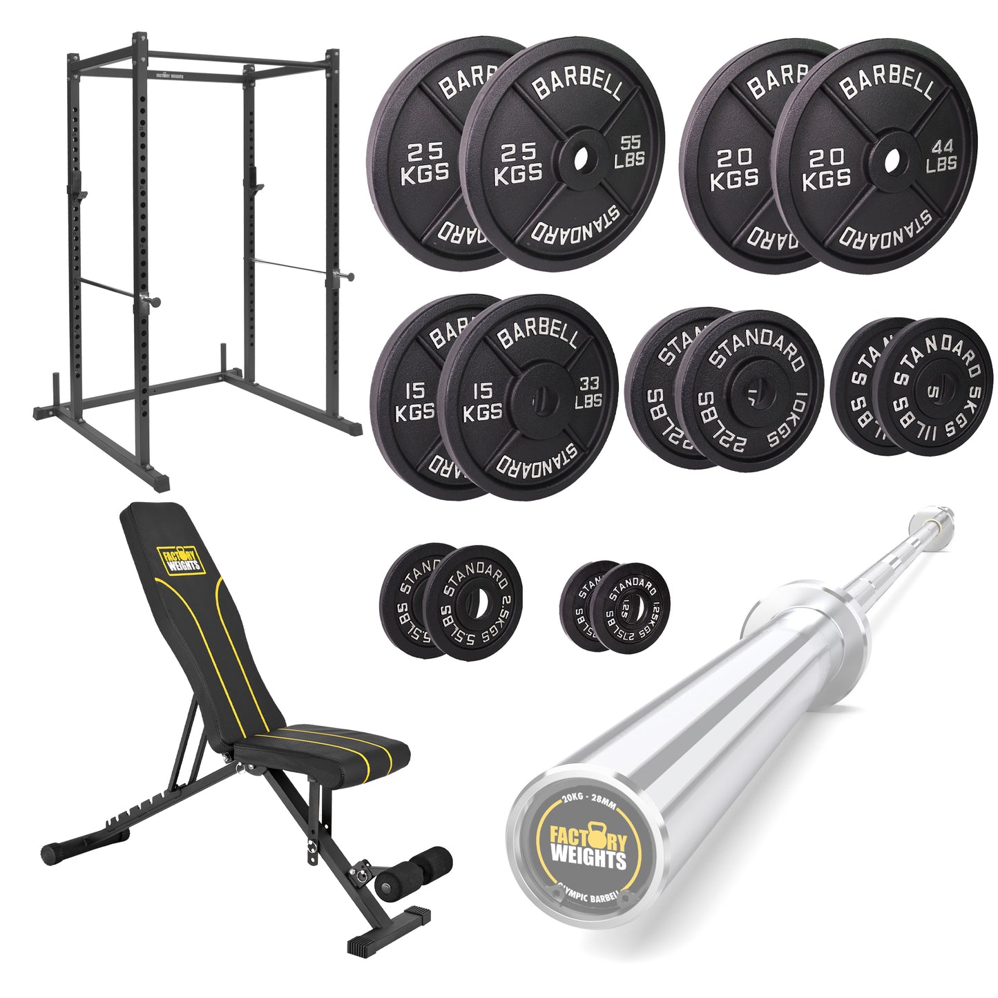 FW1 Power Rack Cast Iron Bundle