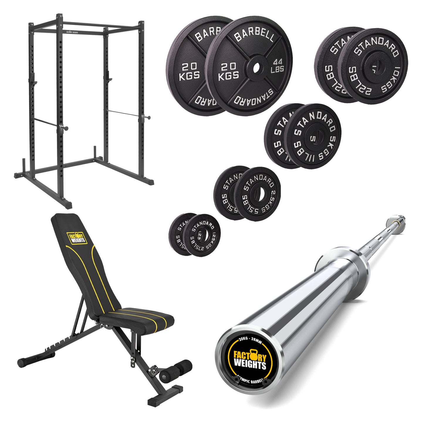 FW1 Power Rack Cast Iron Bundle