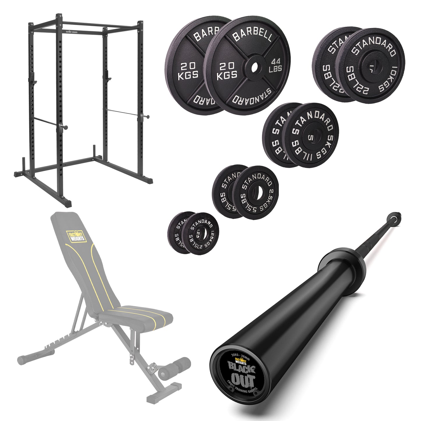 FW1 Power Rack Cast Iron Bundle