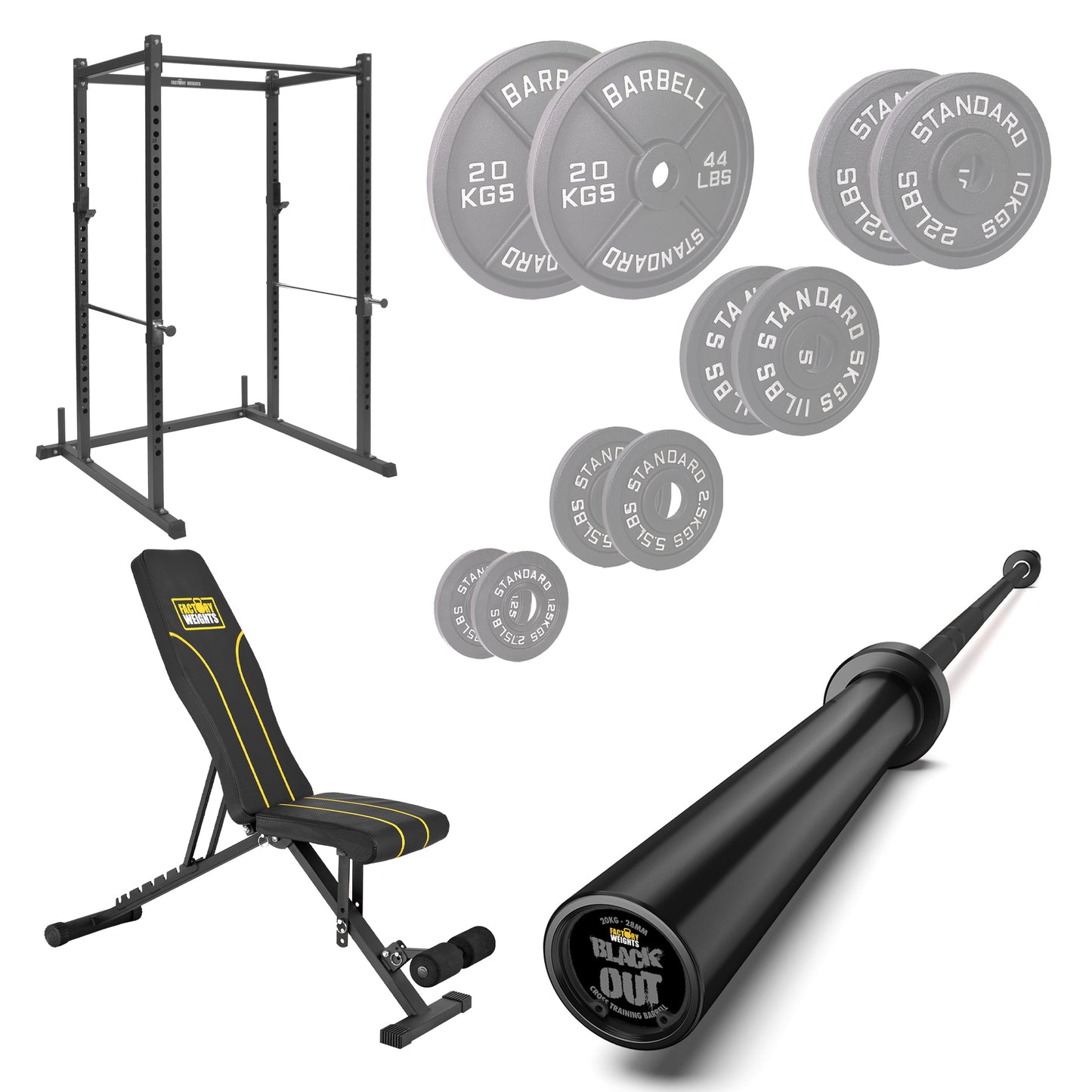 FW1 Power Rack Cast Iron Bundle
