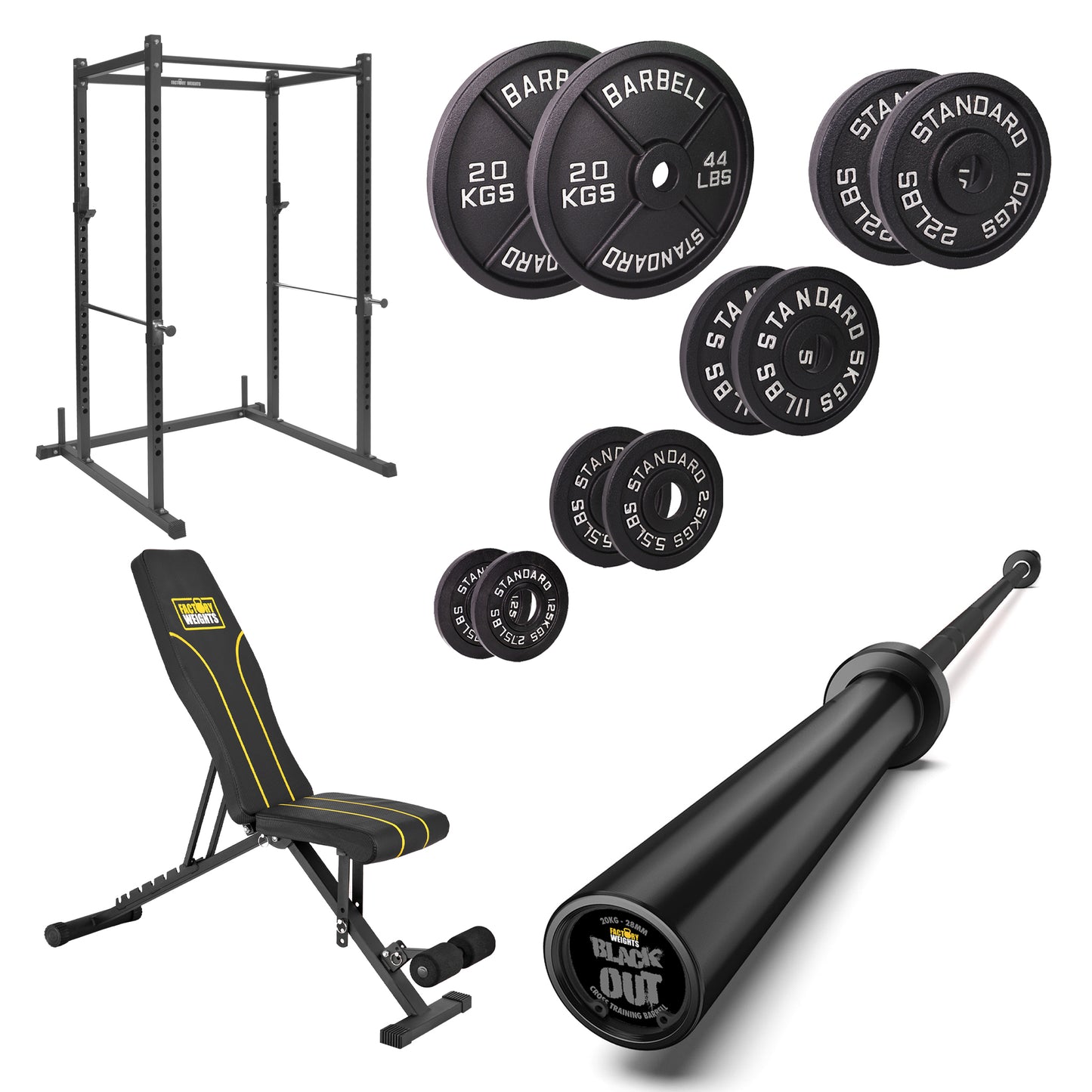 FW1 Power Rack Cast Iron Bundle