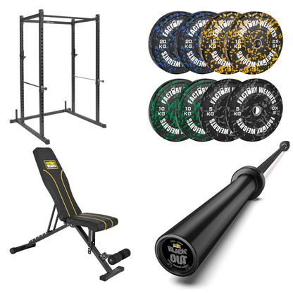 FW1 Power Rack Fleck Bumper Bundle