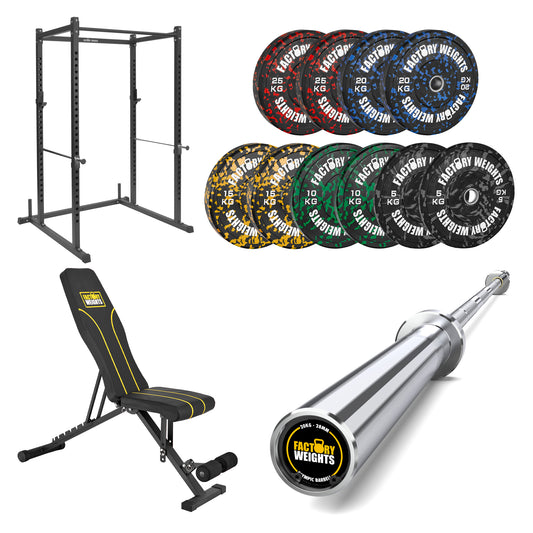 FW1 Power Rack Fleck Bumper Bundle