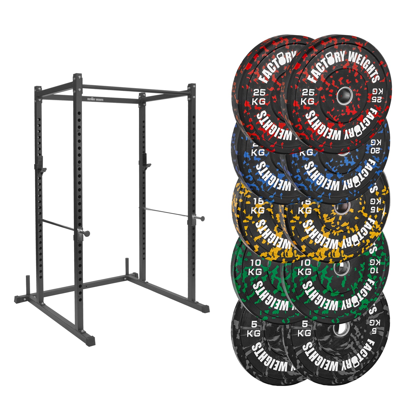 FW1 Power Rack Fleck Bumper Bundle
