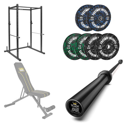 FW1 Power Rack Fleck Bumper Bundle