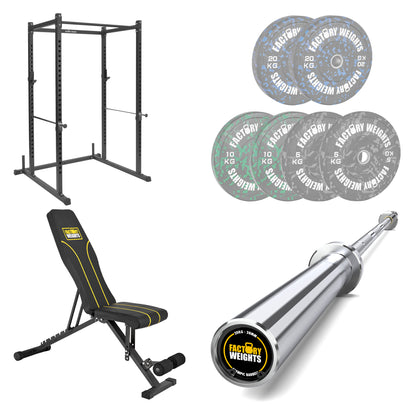 FW1 Power Rack Fleck Bumper Bundle