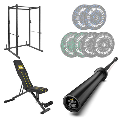 FW1 Power Rack Fleck Bumper Bundle