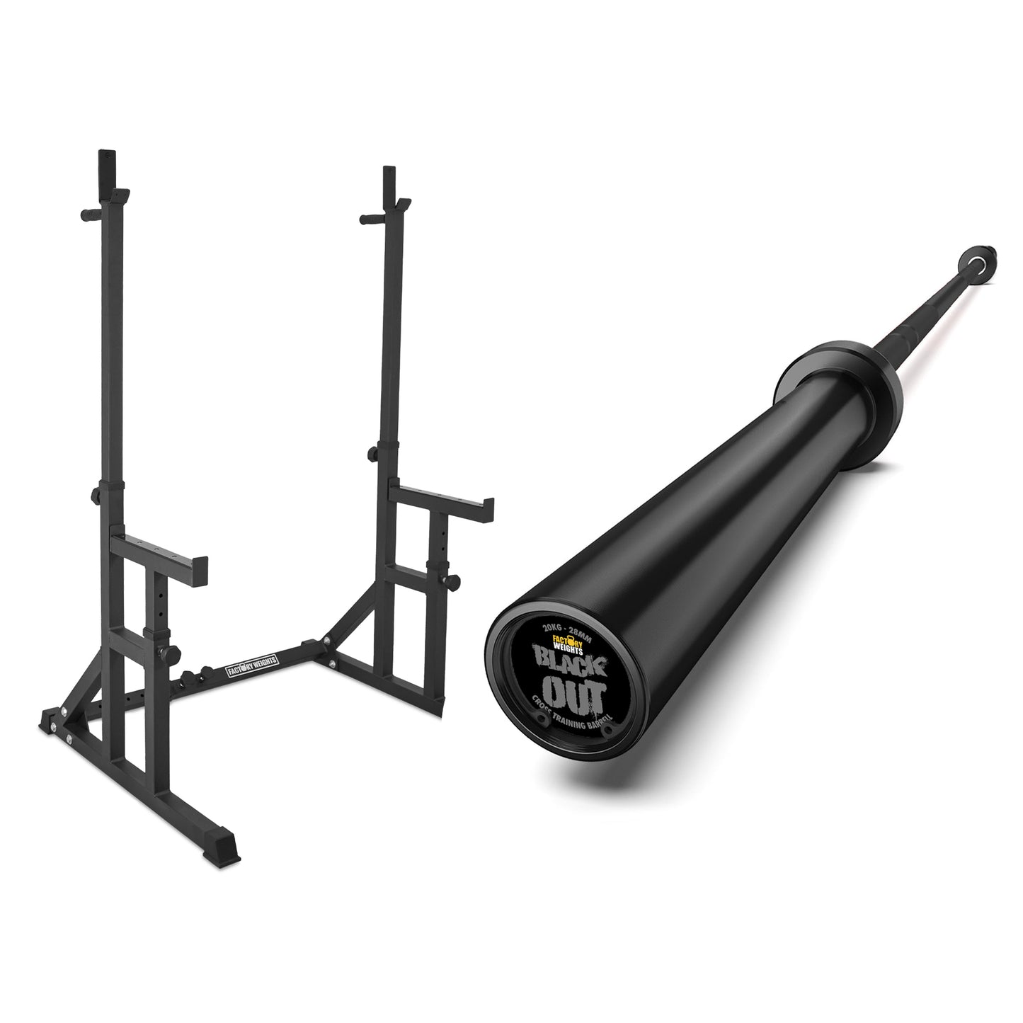 FW1 Squat Rack Cast Iron Bundle