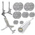 FW1 Squat Rack Cast Iron Bundle