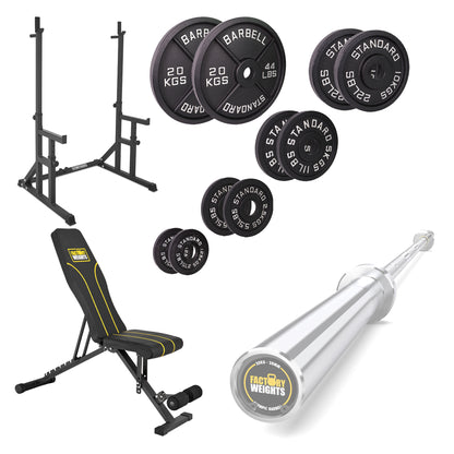 FW1 Squat Rack Cast Iron Bundle