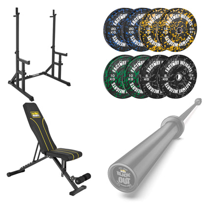 FW1 Squat Rack Fleck Bumper Bundle