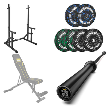 FW1 Squat Rack Fleck Bumper Bundle