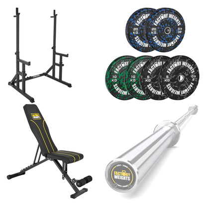FW1 Squat Rack Fleck Bumper Bundle