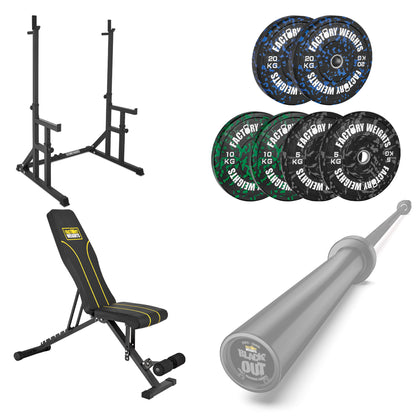 FW1 Squat Rack Fleck Bumper Bundle