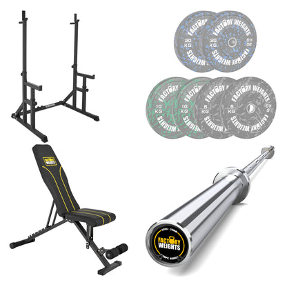 FW1 Squat Rack Fleck Bumper Bundle