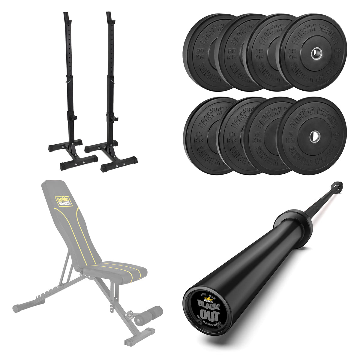 Bench press plate set deals