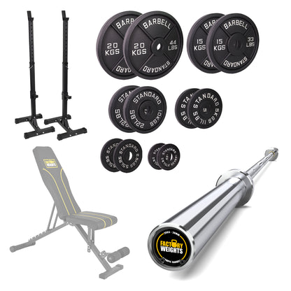 FW1 Squat Stands Cast Iron Bundle