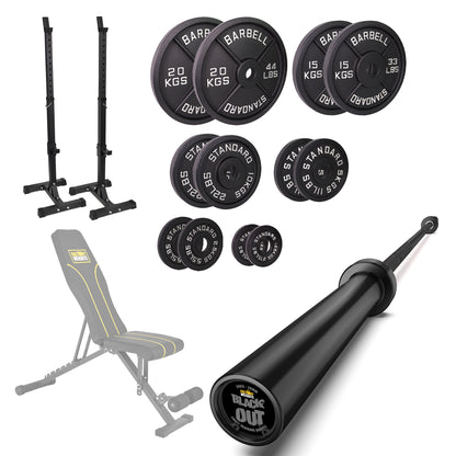 FW1 Squat Stands Cast Iron Bundle
