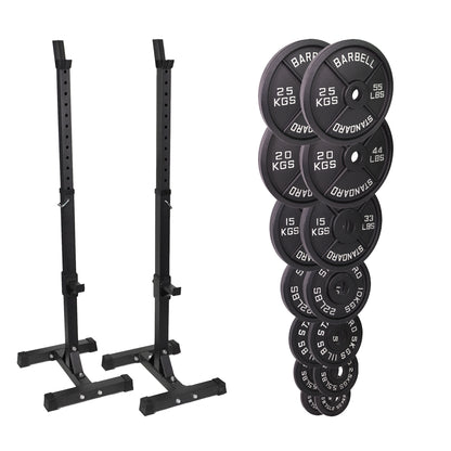 FW1 Squat Stands Cast Iron Bundle 157.5kg No No