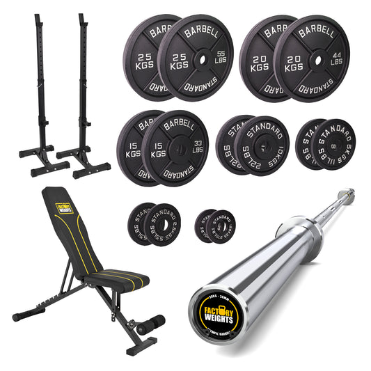 FW1 Squat Stands Cast Iron Bundle