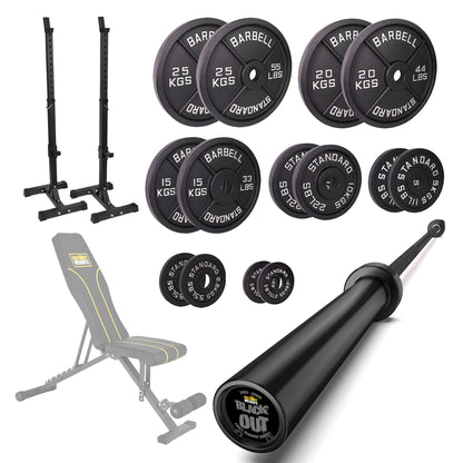 FW1 Squat Stands Cast Iron Bundle